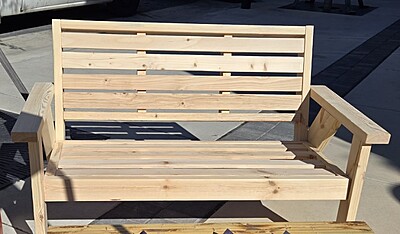 48"Chunky Modern Outdoor Bench