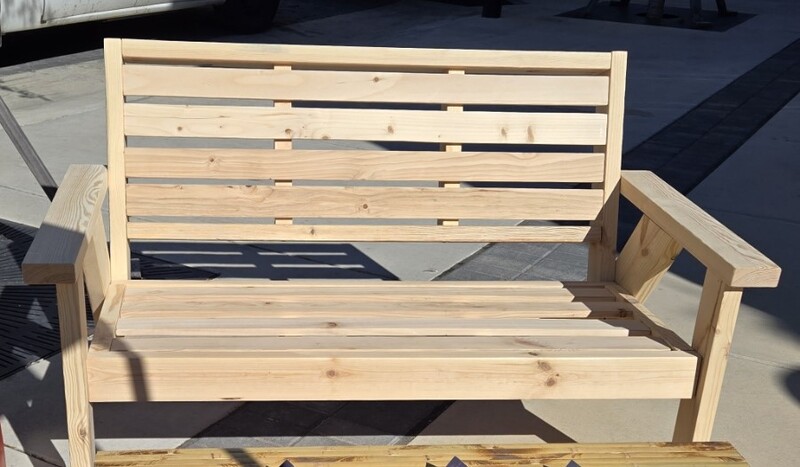 48"Chunky Modern Outdoor Bench 48"Chunky Modern Outdoor Bench