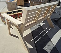 48"Chunky Modern Outdoor Bench 48"Chunky Modern Outdoor Bench