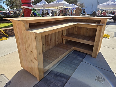 Cedar Backyard Bar L Shape