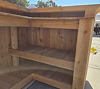 Cedar Backyard Bar L Shape Cedar Backyard Bar L Shape