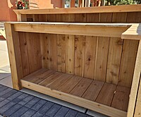 Cedar Backyard Bar L Shape Cedar Backyard Bar L Shape