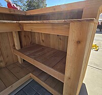 Cedar Backyard Bar L Shape Cedar Backyard Bar L Shape